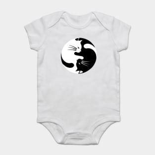 Yin Yan Cat Baby Bodysuit